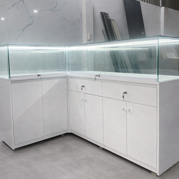 Tủ trưng bày trang sức chữ L 1m2 x 1m8 TTS001 - Ảnh 3